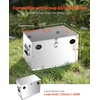 image:imageVEVOR Battery Box Group 2431 Trolling Motor Battery Box Marine Batteries Case with RubberGrommet Cable Holes Aluminum Alloy Shell Storage Case Easy Installation for OffRoad Racers TrucksStainless Steel Shell