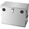 image:imageVEVOR Battery Box Group 2431 Trolling Motor Battery Box Marine Batteries Case with RubberGrommet Cable Holes Aluminum Alloy Shell Storage Case Easy Installation for OffRoad Racers TrucksStainless Steel Shell