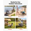 image:imageVEVOR Beach Fishing Cart 200 lbs Load Capacity Foldable Fishing Cart with HeavyDuty Carbon Steel Frame 13Inch AllTerrain PU Balloon Tires 7 Rod Holders for Outdoor Activities Camping Picnic544 D x 250 W x 276 H