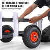image:imageVEVOR Beach Fishing Cart 200 lbs Load Capacity Foldable Fishing Cart with HeavyDuty Carbon Steel Frame 13Inch AllTerrain PU Balloon Tires 7 Rod Holders for Outdoor Activities Camping Picnic504 D x 262 W x 350 H