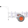 image:imageVEVOR Beach Fishing Cart 200 lbs Load Capacity Foldable Fishing Cart with HeavyDuty Carbon Steel Frame 13Inch AllTerrain PU Balloon Tires 7 Rod Holders for Outdoor Activities Camping Picnic547 D x 330 W x 287 H