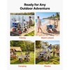 image:imageVEVOR Beach Fishing Cart 200 lbs Load Capacity Foldable Fishing Cart with HeavyDuty Carbon Steel Frame 13Inch AllTerrain PU Balloon Tires 7 Rod Holders for Outdoor Activities Camping Picnic565 D x 256 W x 354 H