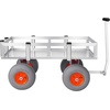 image:imageVEVOR Beach Fishing Cart 200 lbs Load Capacity Foldable Fishing Cart with HeavyDuty Carbon Steel Frame 13Inch AllTerrain PU Balloon Tires 7 Rod Holders for Outdoor Activities Camping Picnic565 D x 256 W x 354 H