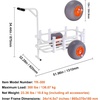 image:imageVEVOR Beach Fishing Cart 200 lbs Load Capacity Foldable Fishing Cart with HeavyDuty Carbon Steel Frame 13Inch AllTerrain PU Balloon Tires 7 Rod Holders for Outdoor Activities Camping Picnic519 D x 323 W x 344 H