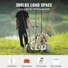 image:imageVEVOR Beach Fishing Cart 200 lbs Load Capacity Foldable Fishing Cart with HeavyDuty Carbon Steel Frame 13Inch AllTerrain PU Balloon Tires 7 Rod Holders for Outdoor Activities Camping Picnic519 D x 323 W x 344 H