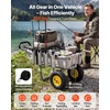 image:imageVEVOR Beach Fishing Cart 300 lbs Load Capacity Foldable Fishing Cart with HeavyDuty Carbon Steel Frame 11Inch AllTerrain Tires 8 Rod Holders Strap Easy to Clean for Outdoor Camping Picnic480 D x 272 W x 256 H