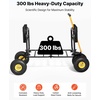 image:imageVEVOR Beach Fishing Cart 300 lbs Load Capacity Foldable Fishing Cart with HeavyDuty Carbon Steel Frame 11Inch AllTerrain Tires 8 Rod Holders Strap Easy to Clean for Outdoor Camping Picnic551 D x 242 W x 328 H