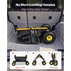 image:imageVEVOR Beach Fishing Cart 300 lbs Load Capacity Foldable Fishing Cart with HeavyDuty Carbon Steel Frame 11Inch AllTerrain Tires 8 Rod Holders Strap Easy to Clean for Outdoor Camping Picnic551 D x 242 W x 328 H