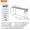 image:imageVEVOR Belt Conveyor 59 x 78 inch Conveyor Table Stainless Steel Motorized Belt Conveyor PVC Belt AntiStatic Adjustable Speed Double Guardrail  PVC Belt AntiStatic Adjustable Speed Double Guardrail59 x 157 inch