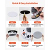 image:imageVEVOR Bluetooth Ceiling Speakers 8 in Ceiling amp inWall Speaker System with Amplifier 2Way Flush Mount Speakers for Damp Humid Placement Home Theater Living Room or Covered Patio 1 Pair65 4 Pieces with Amplifier