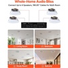 image:imageVEVOR Bluetooth Ceiling Speakers 8 in Ceiling amp inWall Speaker System with Amplifier 2Way Flush Mount Speakers for Damp Humid Placement Home Theater Living Room or Covered Patio 1 Pair65 4 Pieces with Amplifier