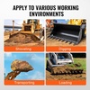 image:imageVEVOR Bucket Tooth Bar 46 in Heavy Duty 5 Teeth Tractor Bucket Bar for Loader Tractor Loader Skidsteer 4560 lbs Load Capacity Bolt On Teeth Bars for Buckets Protection Efficient amp Soil Excavation72in