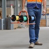 image:imageVEVOR Cable Dispenser Floor or Stud Mounted Wire Spool Rack Portable Wire Rack Dispenser with AntiSlip Metal Handle for Wiring Transport Swivel Eyelet for Electrical Industrial and Retail UseCable Dispenser