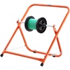 image:imageVEVOR Cable Dispenser Floor or Stud Mounted Wire Spool Rack Portable Wire Rack Dispenser with AntiSlip Metal Handle for Wiring Transport Swivel Eyelet for Electrical Industrial and Retail UseCable Caddy