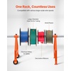 image:imageVEVOR Cable Dispenser Floor or Stud Mounted Wire Spool Rack Portable Wire Rack Dispenser with AntiSlip Metal Handle for Wiring Transport Swivel Eyelet for Electrical Industrial and Retail UseWire Rack