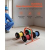 image:imageVEVOR Cable Dispenser Floor or Stud Mounted Wire Spool Rack Portable Wire Rack Dispenser with AntiSlip Metal Handle for Wiring Transport Swivel Eyelet for Electrical Industrial and Retail UseCable Dispenser
