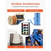image:imageVEVOR Cable Dispenser Floor or Stud Mounted Wire Spool Rack Portable Wire Rack Dispenser with AntiSlip Metal Handle for Wiring Transport Swivel Eyelet for Electrical Industrial and Retail UseWire Spool Rack
