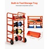 image:imageVEVOR Cable Dispenser Floor or Stud Mounted Wire Spool Rack Portable Wire Rack Dispenser with AntiSlip Metal Handle for Wiring Transport Swivel Eyelet for Electrical Industrial and Retail UseWire Storage Cart