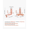 image:imageVEVOR Cable Dispenser Floor or Stud Mounted Wire Spool Rack Portable Wire Rack Dispenser with AntiSlip Metal Handle for Wiring Transport Swivel Eyelet for Electrical Industrial and Retail UseWire Dispenser
