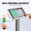 image:imageVEVOR Computing Digital Platform Scale 660 lbs Load 01 lbs Accuracy Computing Floor Scale with LBKG Tare Price Calculator Stainless Steel HighDefinition Display for Boxes Luggages FCC Listed  01 lbs Accuracy Floor Scale with LBKG Tare Price Calculator HighDefinition Display for Boxes Luggages FCC ListedScale