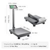 image:imageVEVOR Computing Digital Platform Scale 660 lbs Load 01 lbs Accuracy Computing Floor Scale with LBKG Tare Price Calculator Stainless Steel HighDefinition Display for Boxes Luggages FCC Listed  01 lbs Accuracy Floor Scale with LBKG Tare Price Calculator HighDefinition Display for Boxes Luggages FCC ListedScale
