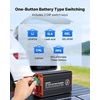 image:imageVEVOR DC to DC Charger with MPPT 350W 30A OnBoard Battery Charger Solar PanelAlternator Dual Input Smart MultiStage Charging for LiFePO4 LeadAcid Batteries 12V24V12V24V for RV Home Backup