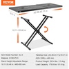 image:imageVEVOR DJ Table Stand 3243 x 18 Portable DJ Laptop and Controller Stand Lightweight DJ Desk DJ Booth Adjustable Height DJ Stand Foldable DoubleX Keyboard Stand amp Tabletop Audio Mixer StandDJ Table Expand