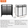 image:imageVEVOR DJ Table Stand 3243 x 18 Portable DJ Laptop and Controller Stand Lightweight DJ Desk DJ Booth Adjustable Height DJ Stand Foldable DoubleX Keyboard Stand amp Tabletop Audio Mixer StandDJ Table Stand