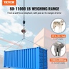 image:imageVEVOR Digital Crane Scale 11000 lbs5000 kg Industrial Heavy Duty Hanging Scale with Remote Control Cast Aluminum Case amp LED Screen High Precision for Construction Factory Farm Hunting Silver11000 lbs