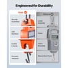 image:imageVEVOR Digital Crane Scale 660 lbs300 kg Max Capacity Handheld Hanging Scale with Cast Aluminum Case amp LCD Display 01 lbs Division amp 3 Unit Switch Portable Design for Farm Hunting Fishing Orange