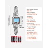 image:imageVEVOR Digital Crane Scale 6600 lbs3000 kg Max Capacity Heavy Duty Industrial Hanging Scale with Cast Aluminum Case amp LCD Display 1 lbs Division amp 3 Unit Switch Remote Control for Garage Factory
