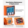 image:imageVEVOR Digital Crane Scale 880 lbs400 kg Industrial Heavy Duty Hanging Scale with Cast Aluminum Case amp LCD Screen Handheld Mini Crane with Hooks for Farm Hunting Fishing Outdoor Garage OrangeOrange