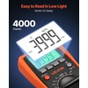 image:imageVEVOR Digital Multimeter 4000Count TRMS Voltmeter Ohmmeter 1000V ACDC Voltage Tester with Switchable AutoManual Range for Voltage Resistance and Continuity Measurment600V 10A