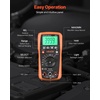 image:imageVEVOR Digital Multimeter 4000Count TRMS Voltmeter Ohmmeter 1000V ACDC Voltage Tester with Switchable AutoManual Range for Voltage Resistance and Continuity Measurment600V 10A