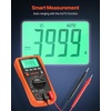 image:imageVEVOR Digital Multimeter 4000Count TRMS Voltmeter Ohmmeter 1000V ACDC Voltage Tester with Switchable AutoManual Range for Voltage Resistance and Continuity Measurment600V 10A
