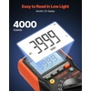 image:imageVEVOR Digital Multimeter 4000Count TRMS Voltmeter Ohmmeter 1000V ACDC Voltage Tester with Switchable AutoManual Range for Voltage Resistance and Continuity Measurment1000V No current detection