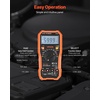 image:imageVEVOR Digital Multimeter 6000Count TRMS DCAC Voltmeter Current Tester Professional NCV Multimeter for Current Voltage Resistance Capacitance DutyCycle Tempetature Diodes Continuity Live Wire Test