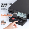image:imageVEVOR Digital Shipping Scale 110 lbs x 007 oz Heavy Duty Postal Scale with Timer Tare Hold Function 90 Foldable LCD Screen Package Scale for Laggage Home Post Office ACDC Powered FCC Liste1010in