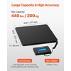 image:imageVEVOR Digital Shipping Scale 110 lbs x 007 oz Heavy Duty Postal Scale with Timer Tare Hold Function 90 Foldable LCD Screen Package Scale for Laggage Home Post Office ACDC Powered FCC Liste440Lbs