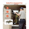 image:imageVEVOR Drywall Cart Dolly 1800 lbs Load Capacity Steel Panel Dolly with 4 Swivel Casters amp Expandable Deck Foldable Panel Truck Cart with TieDown Strap for Handling Plywood Plasterboard Glass
