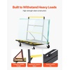 image:imageVEVOR Drywall Cart Dolly 1800 lbs Load Capacity Steel Panel Dolly with 4 Swivel Casters amp Expandable Deck Foldable Panel Truck Cart with TieDown Strap for Handling Plywood Plasterboard Glass