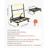image:imageVEVOR Drywall Cart Dolly 1800 lbs Load Capacity Steel Panel Dolly with 4 Swivel Casters amp Expandable Deck Foldable Panel Truck Cart with TieDown Strap for Handling Plywood Plasterboard Glass