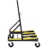 image:imageVEVOR Drywall Cart Dolly 1800 lbs Load Capacity Steel Panel Dolly with 4 Swivel Casters amp Expandable Deck Foldable Panel Truck Cart with TieDown Strap for Handling Plywood Plasterboard Glass