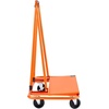 image:imageVEVOR Drywall Cart Dolly Steel Panel Dolly with 4 Swivel Casters Durable amp LongLasting Panel Truck Cart with TieDown Strap for Plywood Plasterboard Glass Orange