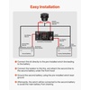 image:imageVEVOR Dual Battery Isolator Kit 12V 80 Amp 2 ft 6 AWG ManualAutomatic VSR Voltage Sensitive Relay with Voltmeter LCD Screen Smart Battery Isolator Compatible with LeadAcid Batteries for UTV