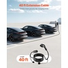 image:imageVEVOR EV Charger Extension Cable 40Amp 21 ft J1772 Extension Cord Compatible with 120V240V SAE J1772 Electric Vehicle Chargers Level 1Level 2 IP66 Heavy Duty Car Charging Cable with Carrying Bag40Amp  J1772