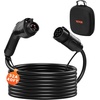 image:imageVEVOR EV Charger Extension Cable 40Amp 21 ft J1772 Extension Cord Compatible with 120V240V SAE J1772 Electric Vehicle Chargers Level 1Level 2 IP66 Heavy Duty Car Charging Cable with Carrying Bag32Amp  J1772