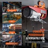 image:imageVEVOR Electric Hoist Manual Trolley 1100 lbs05 Ton Capacity for PA200 PA250 PA300 PA400 PA500 Push Beam Trolley with Dual Wheels 236472 Adjustable Flange Width for Straight Curved I Beam05T