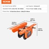 image:imageVEVOR Electric Hoist Manual Trolley 2200 lbs1 Ton Capacity for PA200 PA250 PA300 PA400 PA500 Push Beam Trolley with Dual Wheels 268433 Adjustable Beam Flange Width for Straight Curved I Beam05T