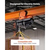 image:imageVEVOR Electric Hoist Manual Trolley 2200 lbs1 Ton Load for PA600 PA700 PA800 PA900 PA1000 Push Beam Trolley with Dual Wheels 268433 Adjustable Beam Flange Width for Straight amp Curved IBeam